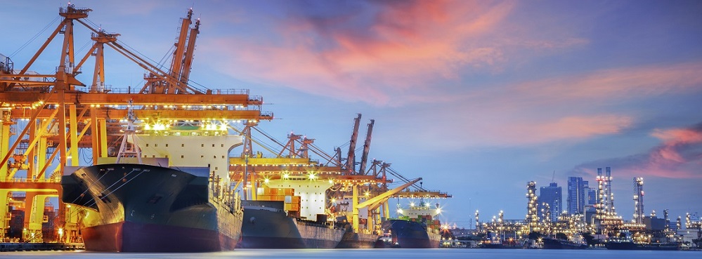 Container Cargo freight ship
