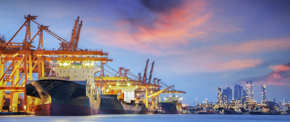 Container Cargo freight ship