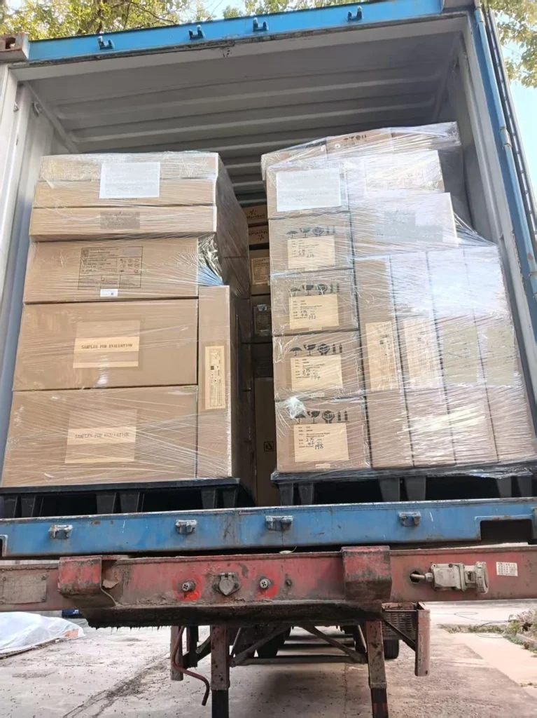 Pallets loaded in a FCL from China to UK